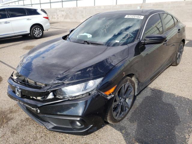 19XFC2F80KE044214 - 2019 HONDA CIVIC SPOR BLACK photo 2