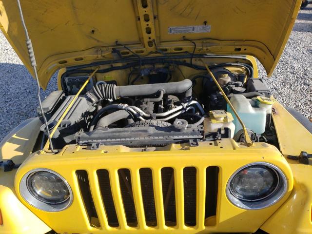 1J4FA49S61P313933 - 2001 JEEP WRANGLER YELLOW photo 7