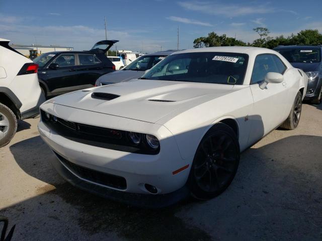 2C3CDZFJXMH651843 - 2021 DODGE CHALLENGER WHITE photo 2