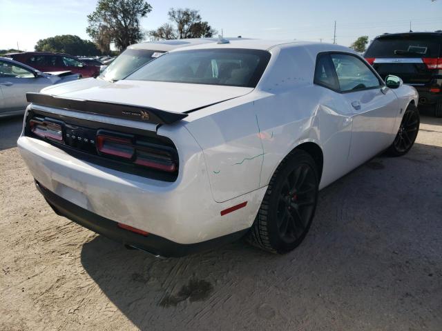 2C3CDZFJXMH651843 - 2021 DODGE CHALLENGER WHITE photo 4