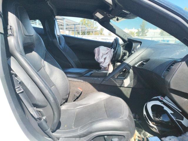 1G1YB2D71K5102194 - 2019 CHEVROLET CORVETTE S WHITE photo 5