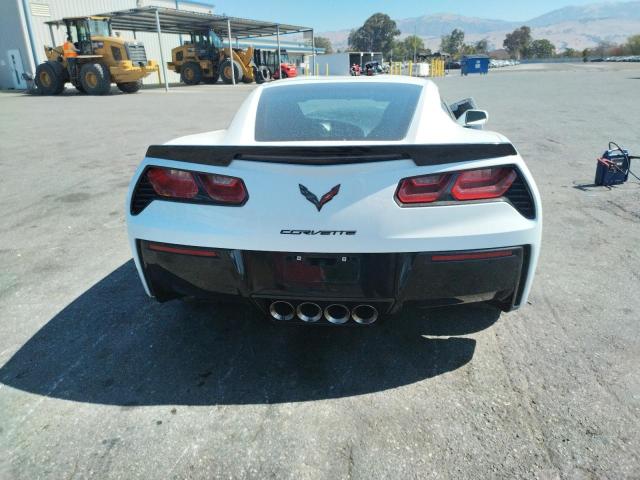 1G1YB2D71K5102194 - 2019 CHEVROLET CORVETTE S WHITE photo 6