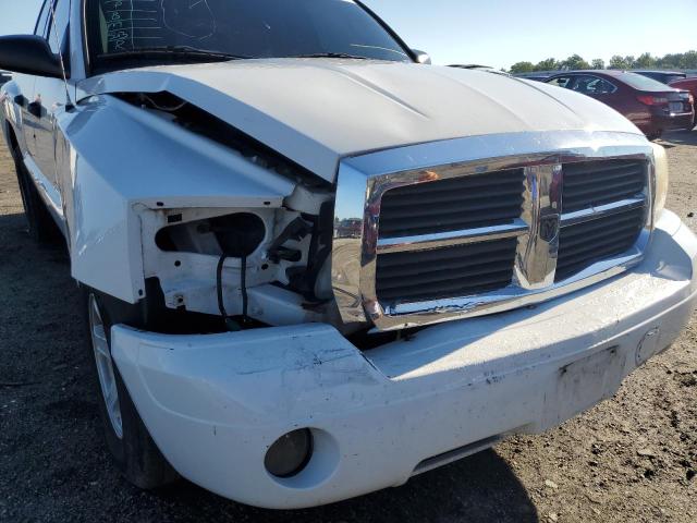 1D7HE48K77S107696 - 2007 DODGE DAKOTA QUA WHITE photo 9