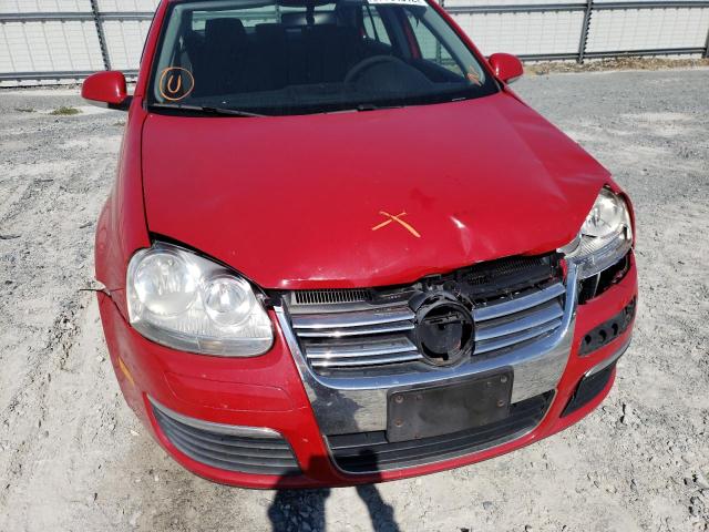 3VWGF71K27M047346 - 2007 VOLKSWAGEN JETTA RED photo 7