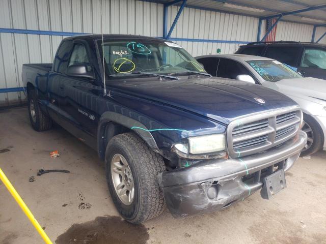 1B7GL12X42S588983 - 2002 DODGE DAKOTA BAS BLUE photo 1