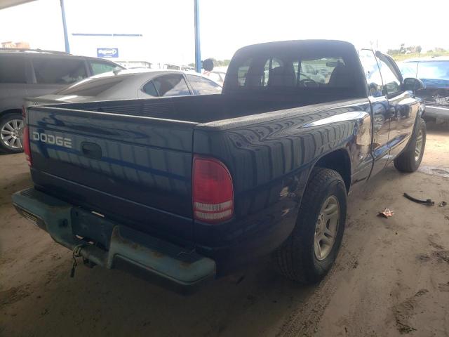 1B7GL12X42S588983 - 2002 DODGE DAKOTA BAS BLUE photo 4