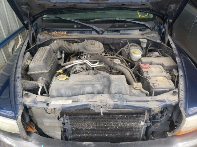 1B7GL12X42S588983 - 2002 DODGE DAKOTA BAS BLUE photo 7