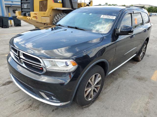 1C4RDHDGXGC448983 - 2016 DODGE DURANGO LI BLACK photo 2