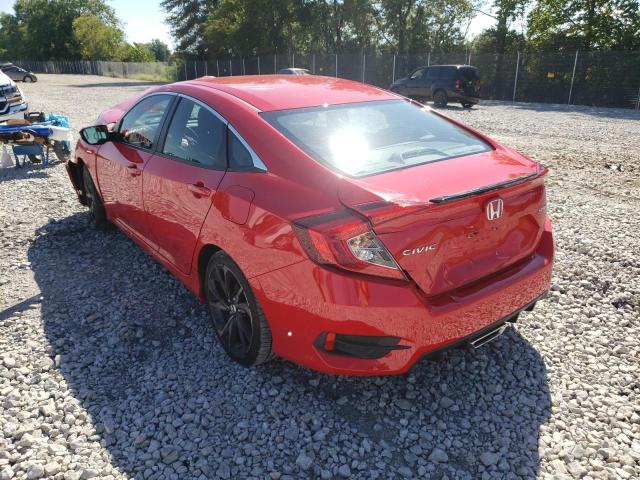 2HGFC2F87LH506940 - 2020 HONDA CIVIC SPOR RED photo 3