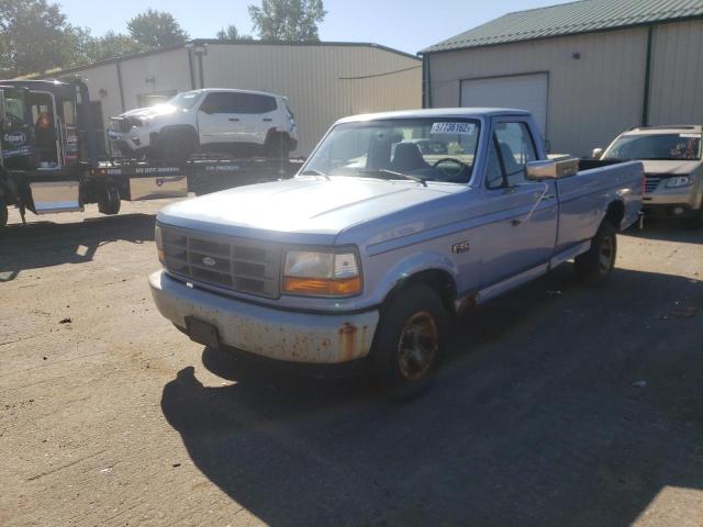 1FTEF15Y2TLA50913 - 1996 FORD F-150 BLUE photo 2