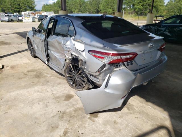 4T1BZ1HK8KU508699 - 2019 TOYOTA CAMRY XSE SILVER photo 3