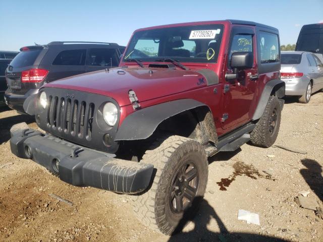 1C4AJWAG7CL134426 - 2012 JEEP WRANGLER S BURGUNDY photo 2