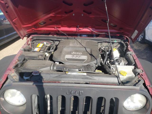 1C4AJWAG7CL134426 - 2012 JEEP WRANGLER S BURGUNDY photo 7