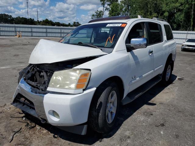 5N1AA08B96N742816 - 2006 NISSAN ARMADA SE WHITE photo 2