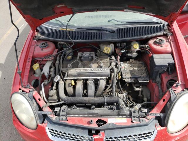 1B3ES26C24D564424 - 2004 DODGE NEON BASE RED photo 7