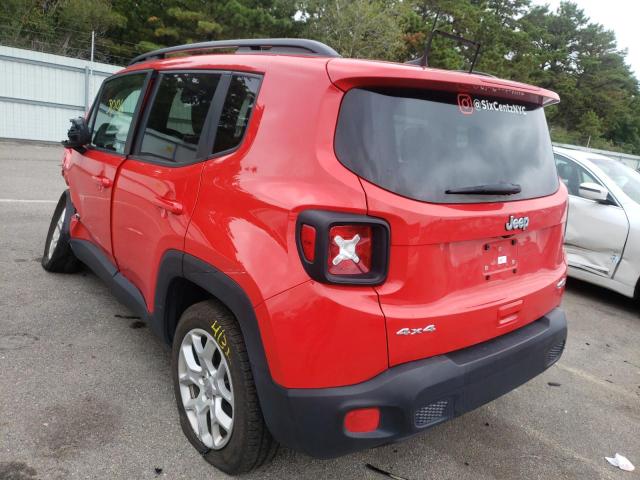 ZACCJBBB2JPH74315 - 2018 JEEP RENEGADE L RED photo 3