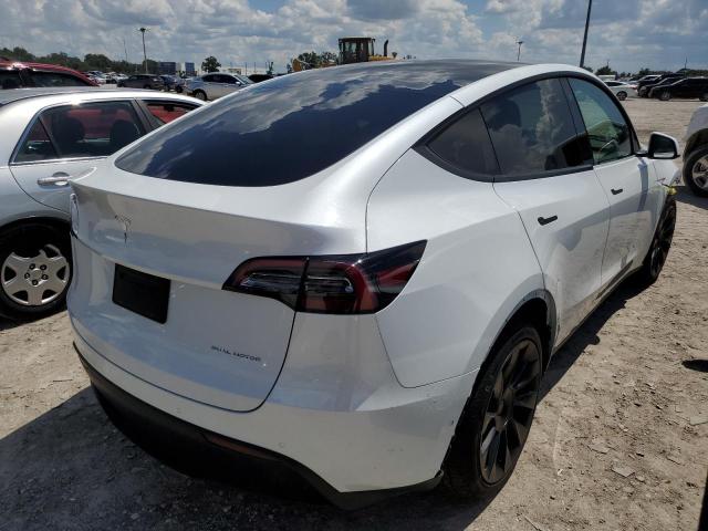 5YJYGDEE3MF250365 - 2021 TESLA MODEL Y أبيض صورة 4