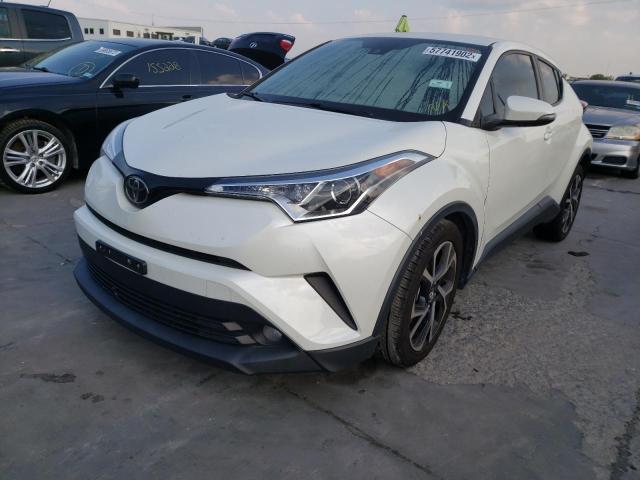 JTNKHMBXXK1035026 - 2019 TOYOTA C-HR XLE WHITE photo 2