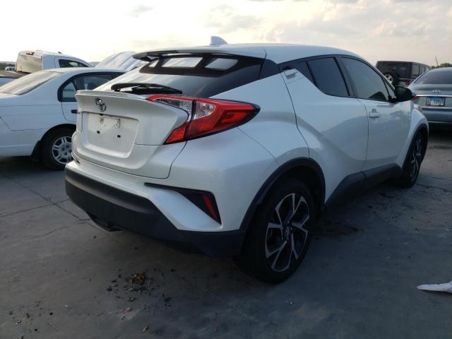 JTNKHMBXXK1035026 - 2019 TOYOTA C-HR XLE WHITE photo 4