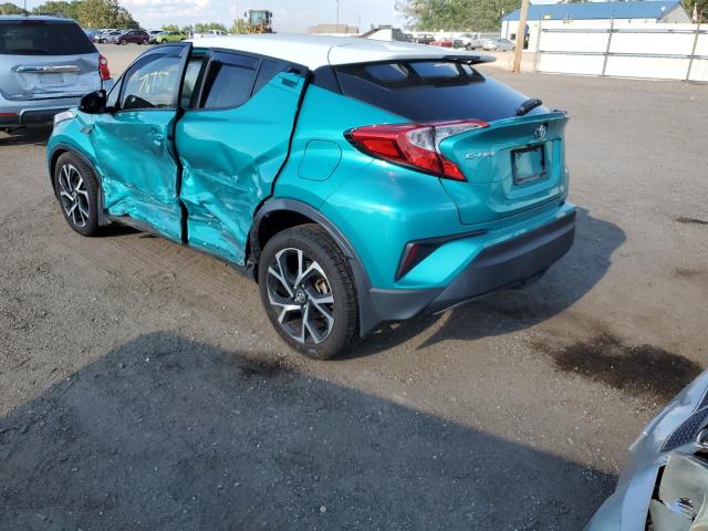 NMTKHMBX3JR041898 - 2018 TOYOTA C-HR XLE TURQUOISE photo 3