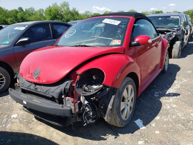 3VWRG31Y19M406062 - 2009 VOLKSWAGEN NEW BEETLE RED photo 2