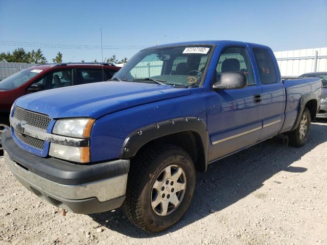 2GCEC19T741384238 - 2004 CHEVROLET SILVER1500 BLUE photo 2