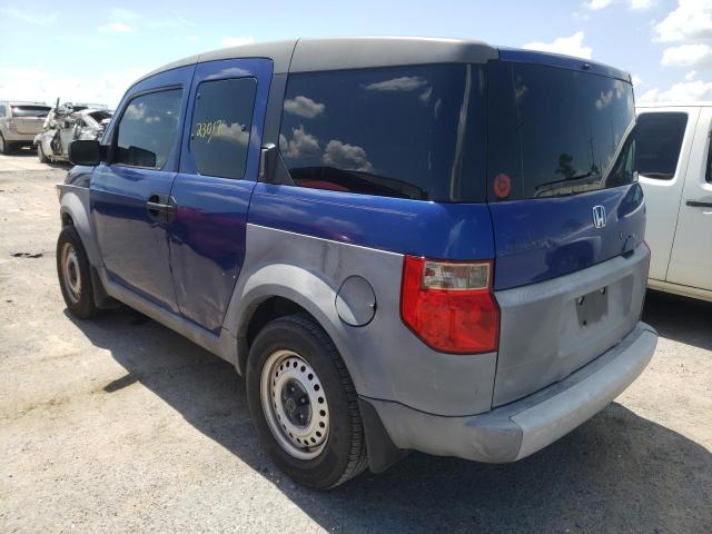 5J6YH18354L004818 - 2004 HONDA ELEMENT LX BLUE photo 3