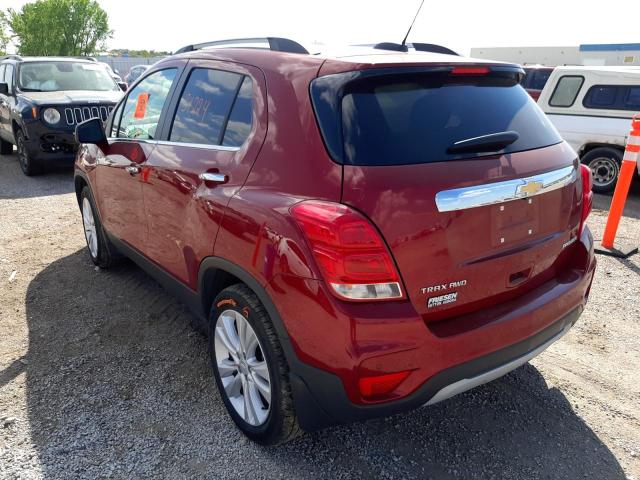 3GNCJRSB0KL296776 - 2019 CHEVROLET TRAX PREMI BURGUNDY photo 3