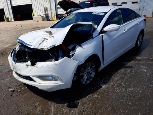 5NPEB4ACXDH596453 - 2013 HYUNDAI SONATA GLS WHITE photo 2