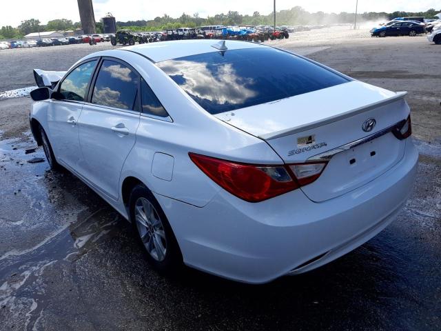 5NPEB4ACXDH596453 - 2013 HYUNDAI SONATA GLS WHITE photo 3