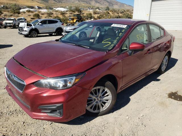 4S3GKAB66J3608430 - 2018 SUBARU IMPREZA PR RED photo 2