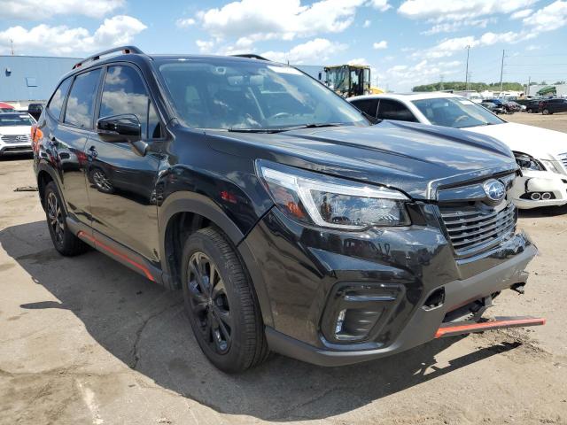 JF2SKARC0MH463593 - 2021 SUBARU FORESTER S BLACK photo 1