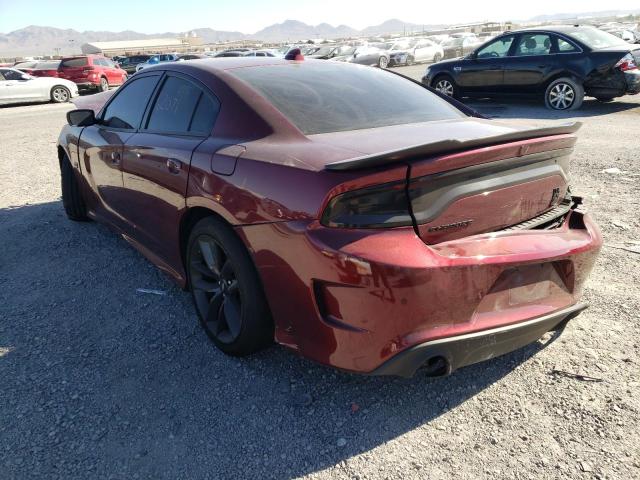 2C3CDXGJ9KH605789 - 2019 DODGE CHARGER SC BURGUNDY photo 3