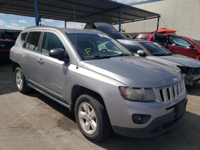 1C4NJCBA3ED832328 - 2014 JEEP COMPASS SP SILVER photo 1