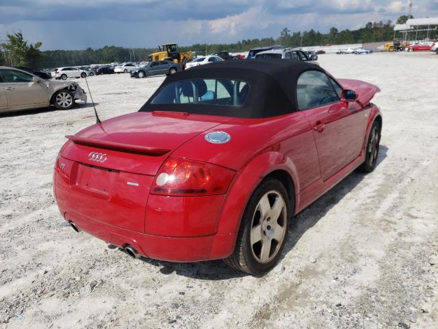 TRUUT28N511003045 - 2001 AUDI TT QUATTRO RED photo 4