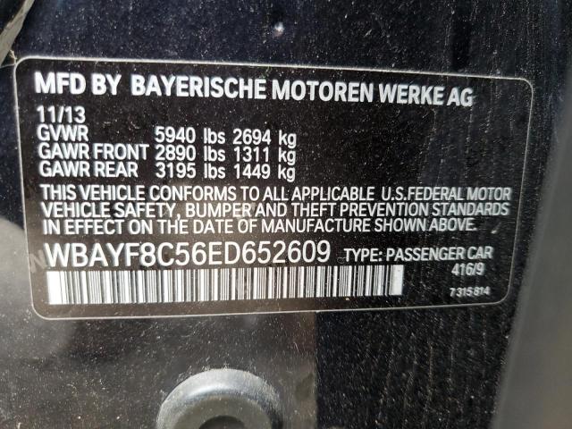 WBAYF8C56ED652609 - 2014 BMW 750 LXI BLACK photo 10