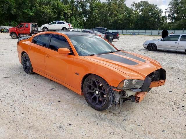 2C3CDXGJ0EH205544 - 2014 DODGE CHARGER SU ORANGE photo 1