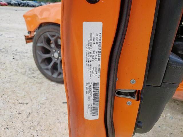 2C3CDXGJ0EH205544 - 2014 DODGE CHARGER SU ORANGE photo 10