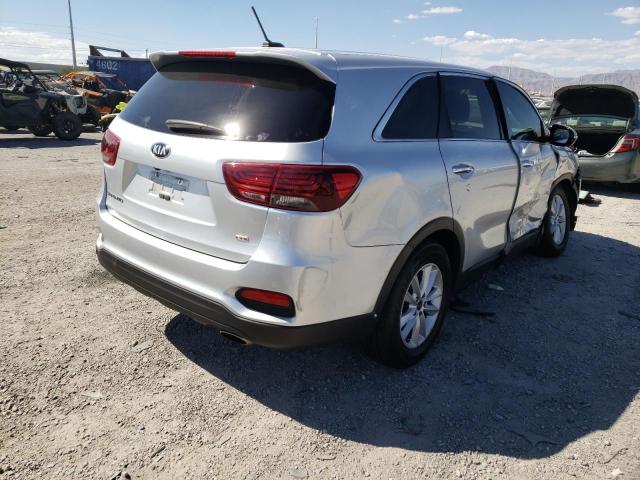 5XYPG4A30KG595861 - 2019 KIA SORENTO L SILVER photo 4