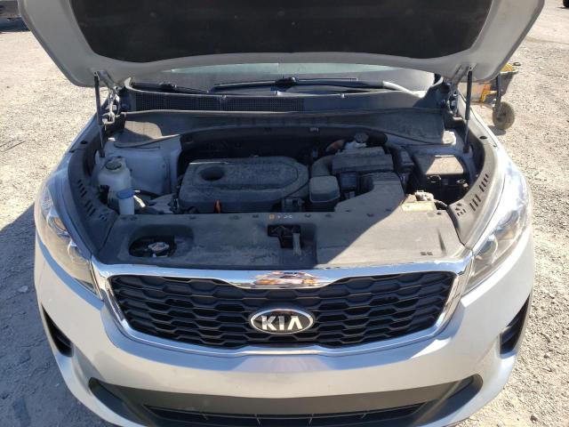 5XYPG4A30KG595861 - 2019 KIA SORENTO L SILVER photo 7