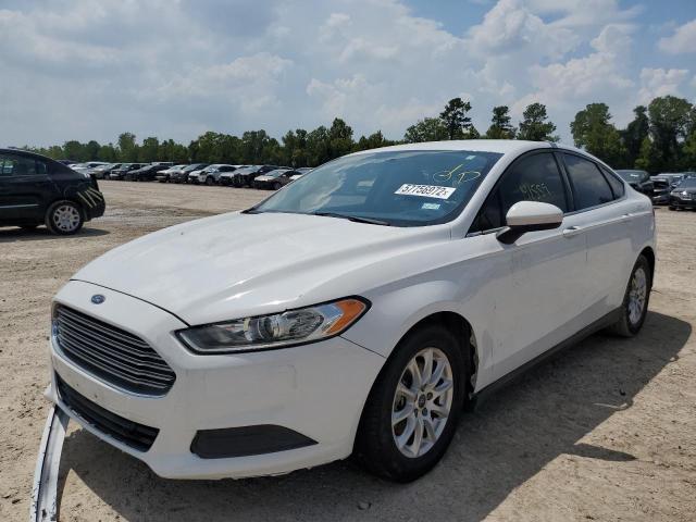 3FA6P0UU6GR365821 - 2016 FORD FUSION S H WHITE photo 2