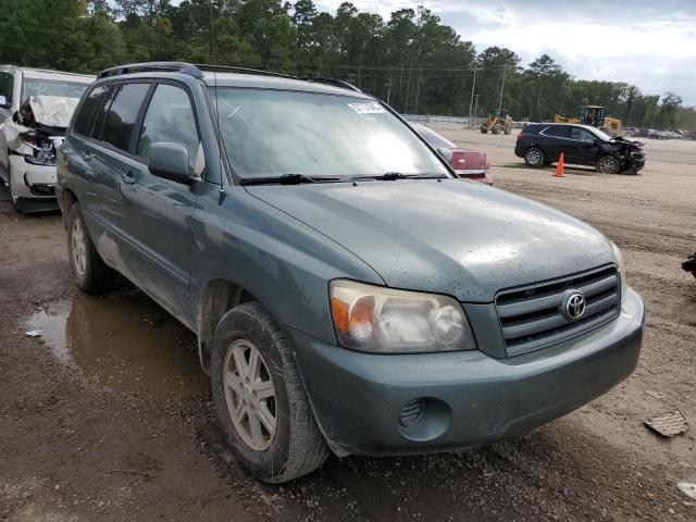 JTEDD21A360135969 - 2006 TOYOTA HIGHLANDER GREEN photo 1