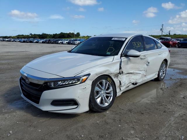 1HGCV1F16JA022859 - 2018 HONDA ACCORD LX WHITE photo 2