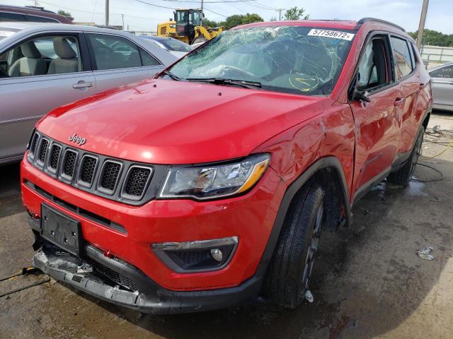 3C4NJDEB1MT530636 - 2021 JEEP COMPASS 80 RED photo 2