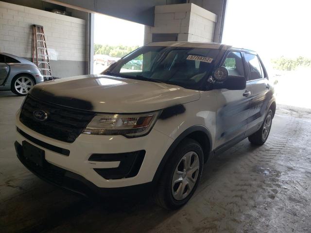 1FM5K8AR8KGA31188 - 2019 FORD EXPLORER P WHITE photo 2