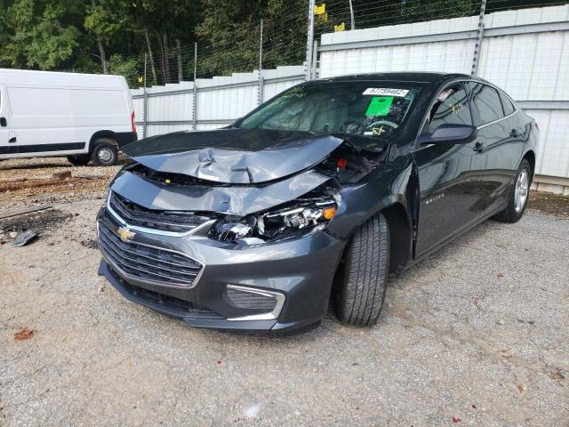 1G1ZB5ST1JF106549 - 2018 CHEVROLET MALIBU LS GRAY photo 2