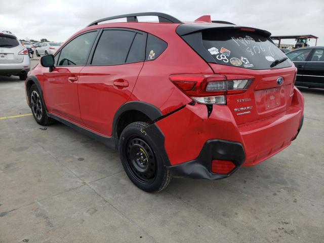 JF2GTAEC5M8308594 - 2021 SUBARU CROSSTREK RED photo 3