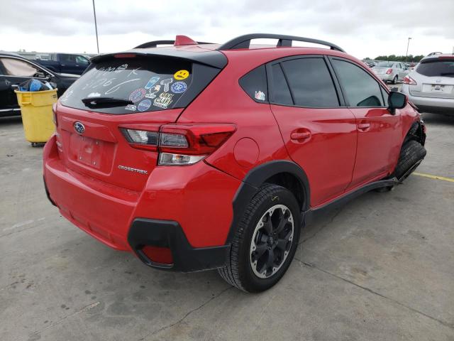 JF2GTAEC5M8308594 - 2021 SUBARU CROSSTREK RED photo 4