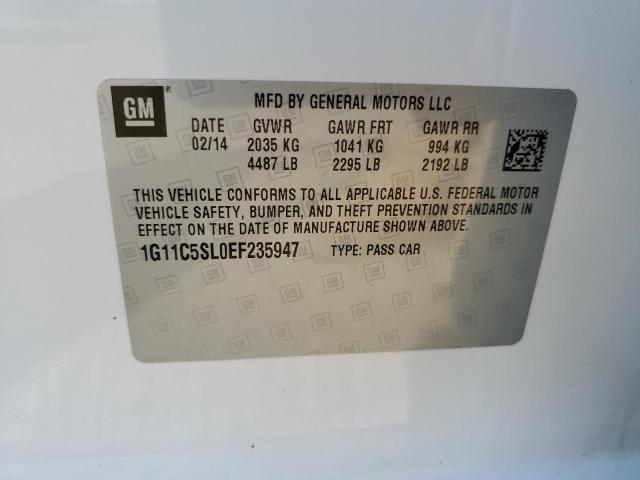 1G11C5SL0EF235947 - 2014 CHEVROLET MALIBU 1LT  照片 10