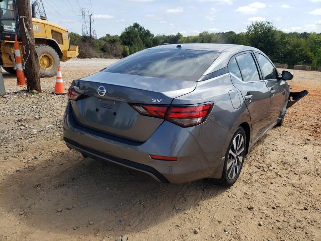 3N1AB8CV6LY293565 - 2020 NISSAN SENTRA SV GRAY photo 4